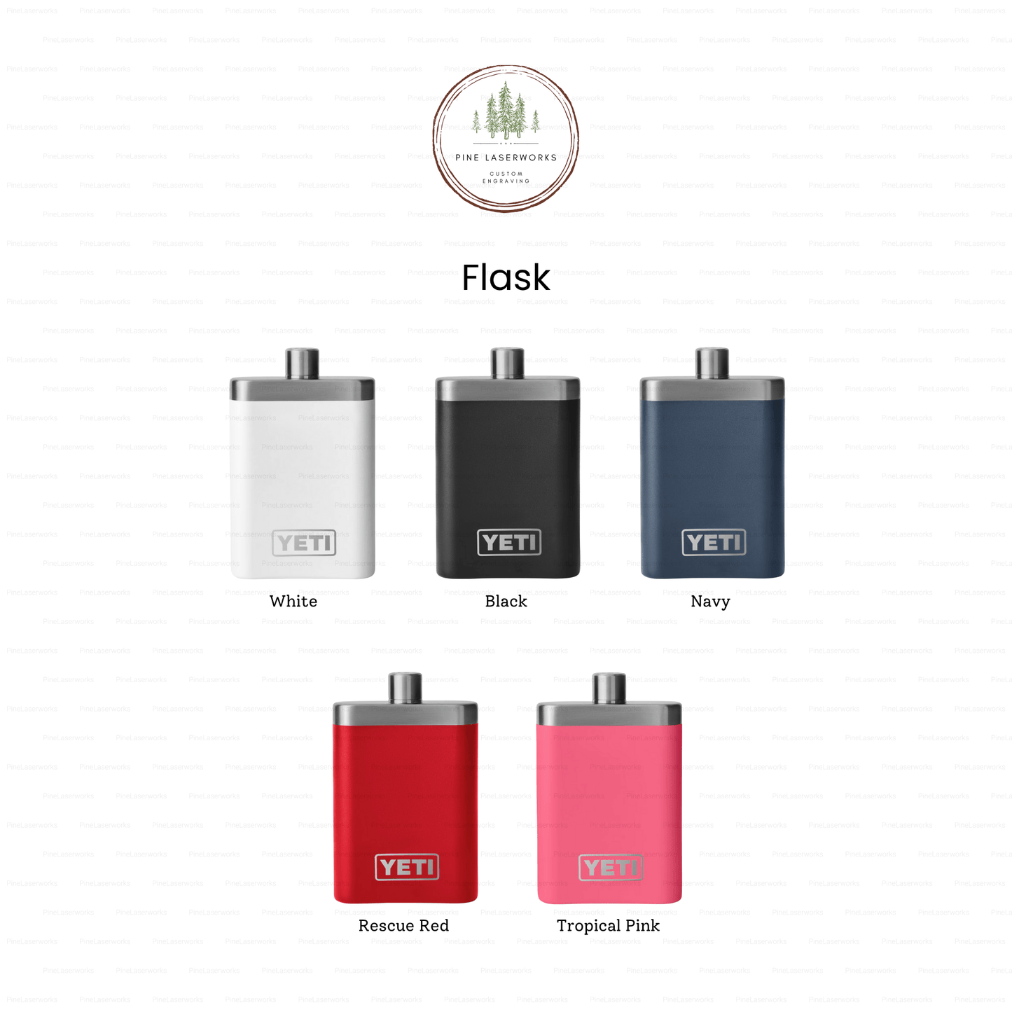 Personalized YETI Flask - Pine LaserworksPersonalized YETI Flask - Pine Laserworks Personalized Custom Engraved Yeti Flask Color Options Chart Names Logo Flask