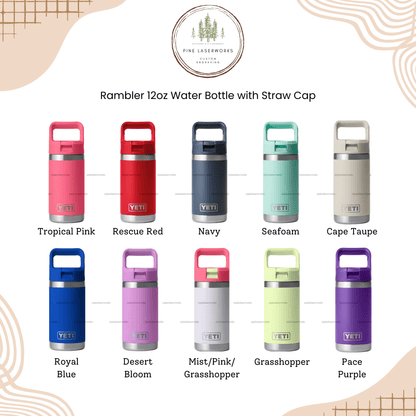 Single Side Personalized YETI 12 oz Rambler Jr. Water Bottle