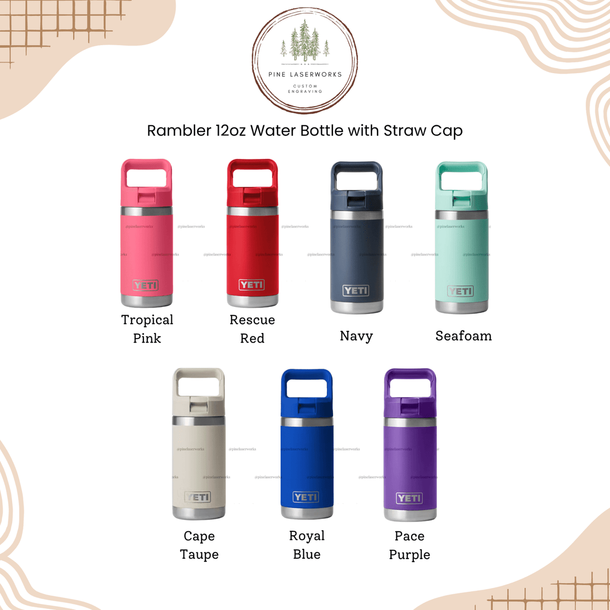 Informational chart - available color options