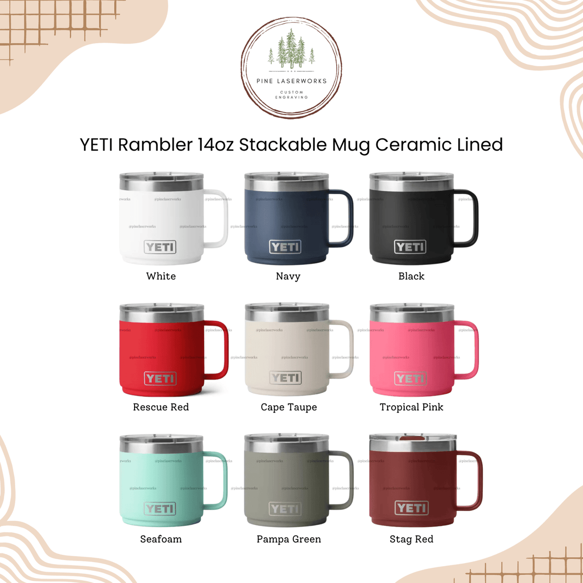 Informational chart - available color options