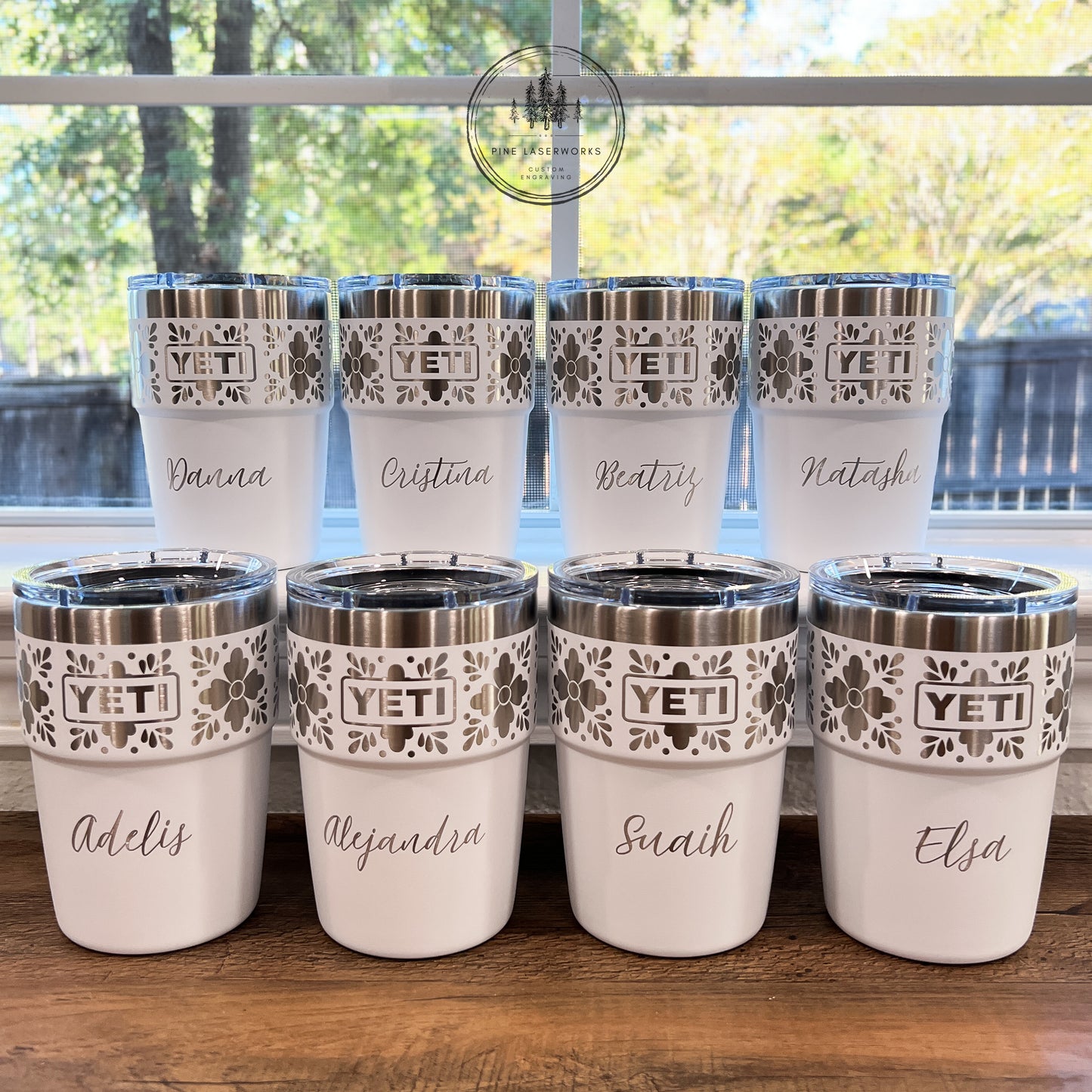 Personalized Talavera Pattern YETI 16 oz Stackable Tumbler