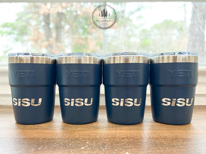 Business Logo YETI 16 oz Rambler Stackable Tumbler