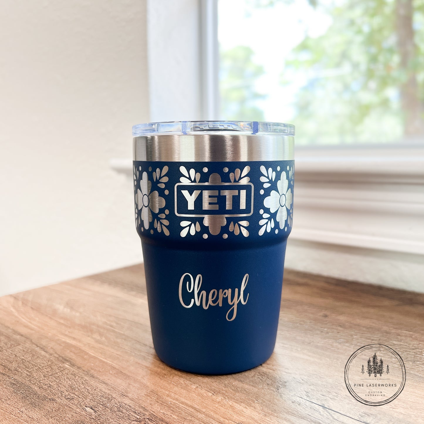 Personalized Talavera Pattern YETI 16 oz Stackable Tumbler