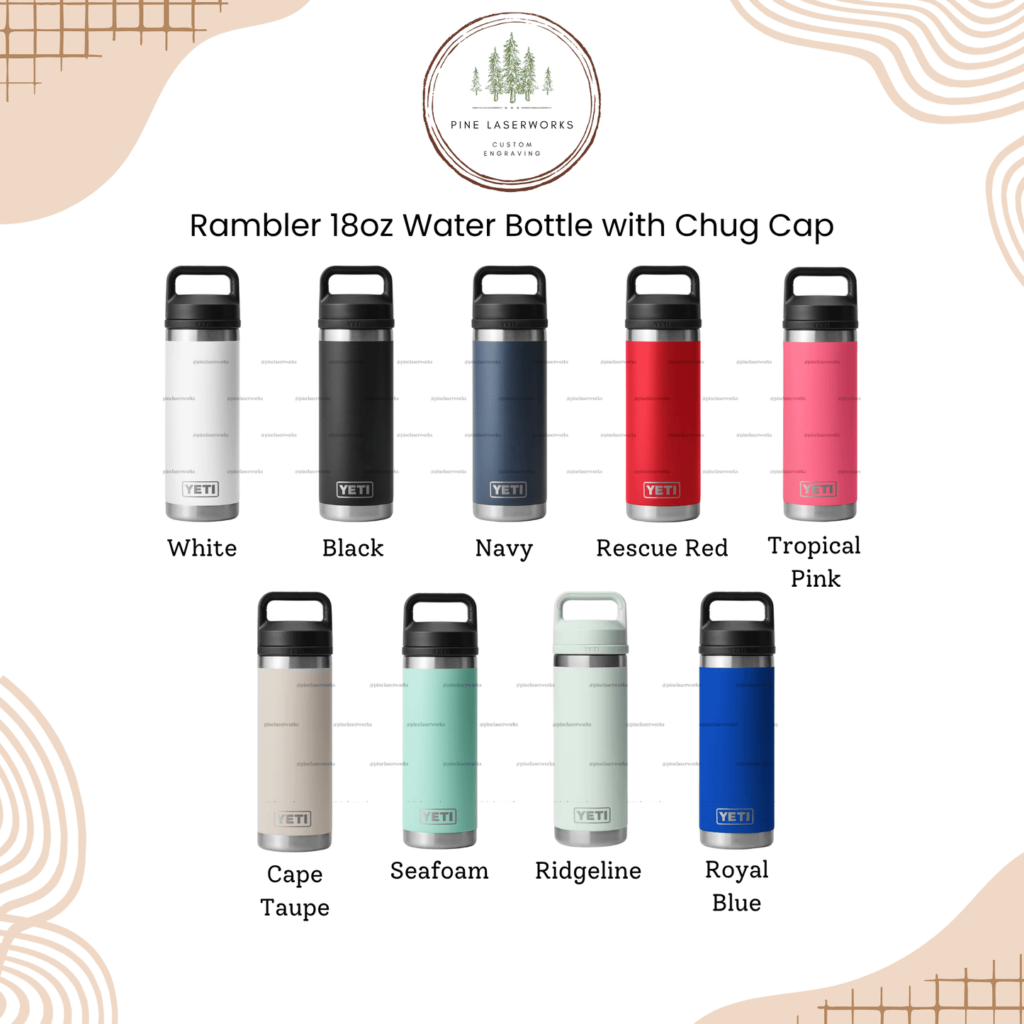 Personalized Dad YETI 18 oz Rambler Chug Cap Water Bottle