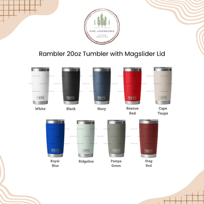 Informational chart - available color options
