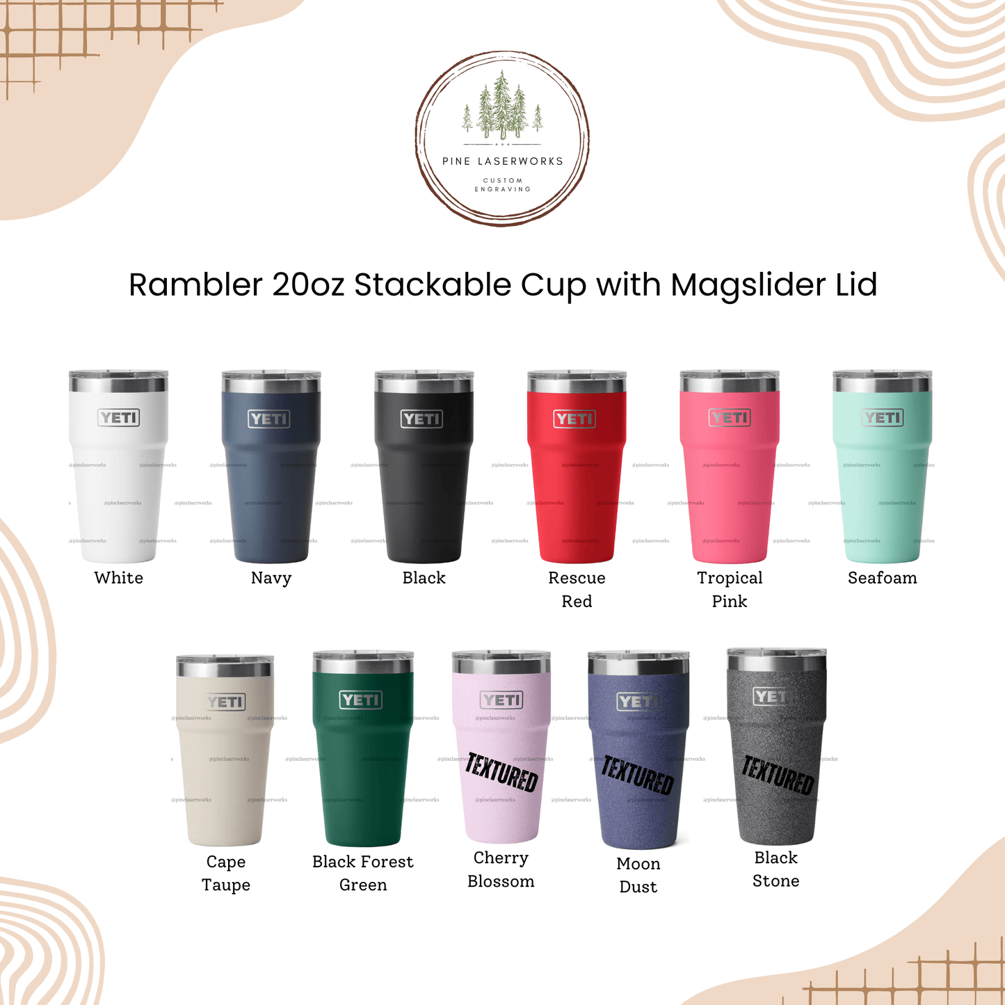 Personalized YETI Rambler 20 oz Stackable Tumbler