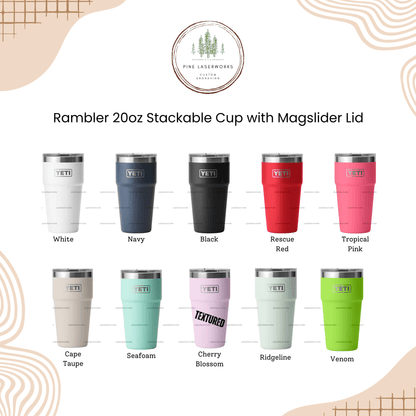 Personalized YETI Rambler 20 oz Stackable Tumbler
