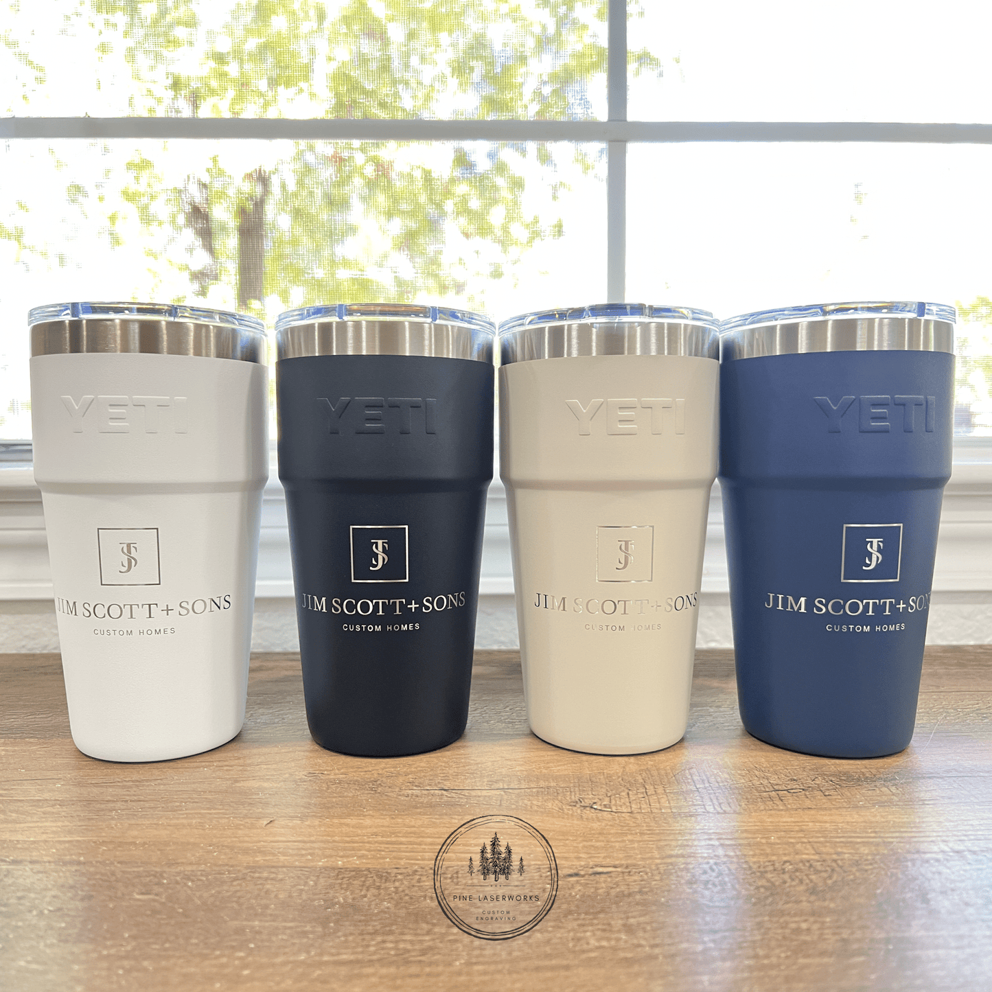 Business Logo YETI 20 oz Rambler Stackable Tumbler