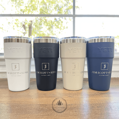 Business Logo YETI 20 oz Rambler Stackable Tumbler