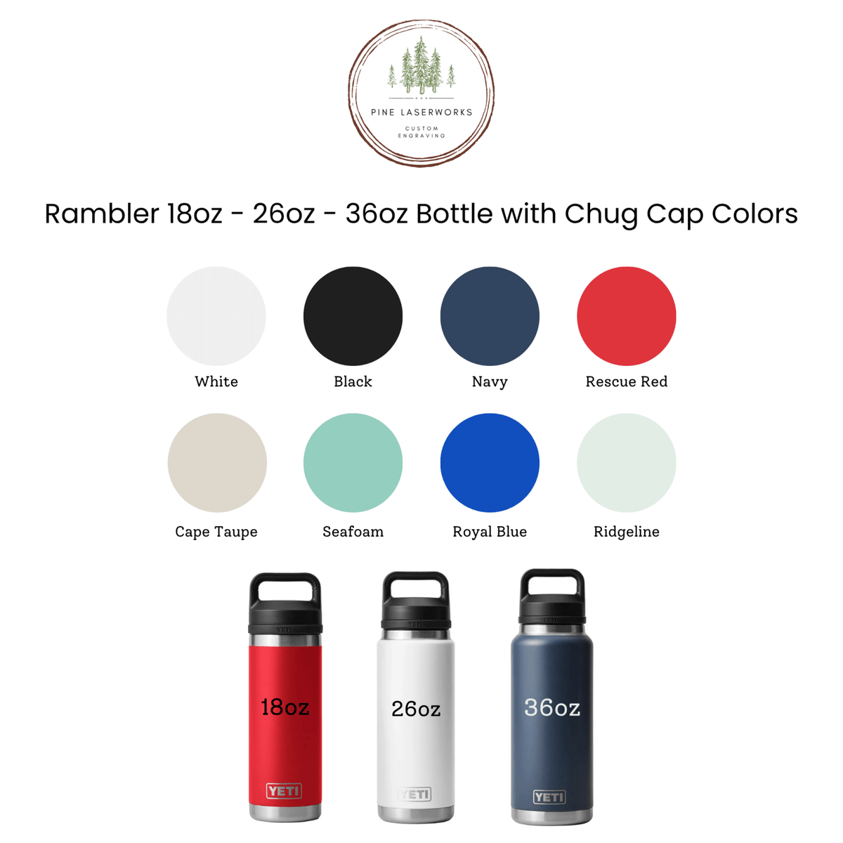 Informational chart - available color options