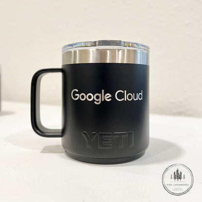 Personalized YETI Rambler Ceramic Lined Mug with custom engraving