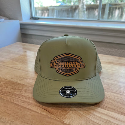 Zapped Blackhawk Custom Leatherette Patch Hat