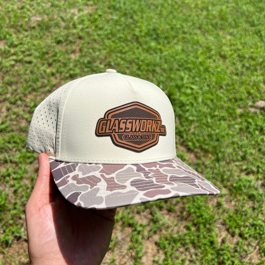 Spadefoot Hybrid Camo Bill Leatherette Patch Hat