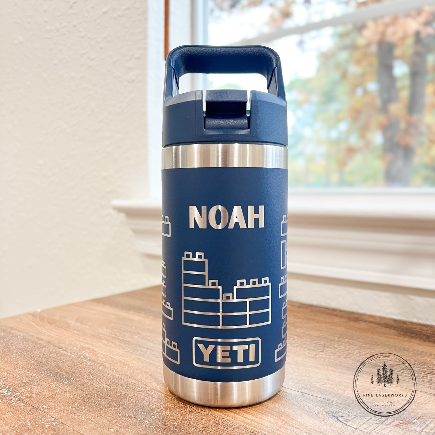Personalized Kids YETI 12 oz Rambler Straw Top Water Bottle
