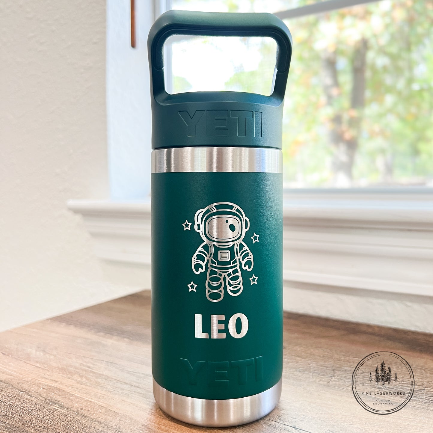 Single Side Personalized YETI 12 oz Rambler Jr. Water Bottle