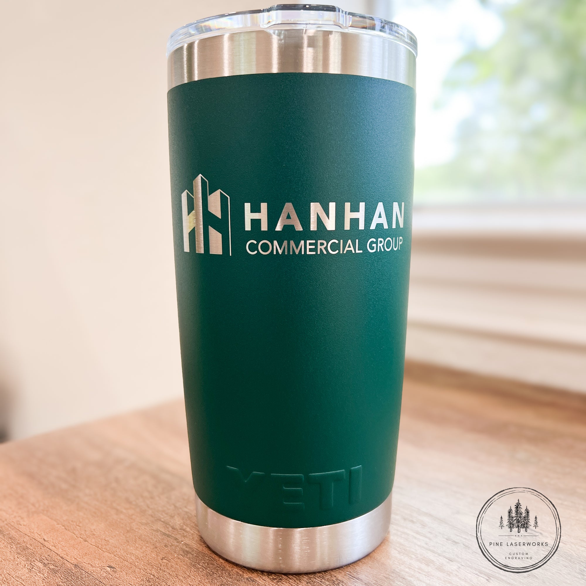 YETI 20oz & 30oz Rambler, Laser Engraved with Your Logo – Pine