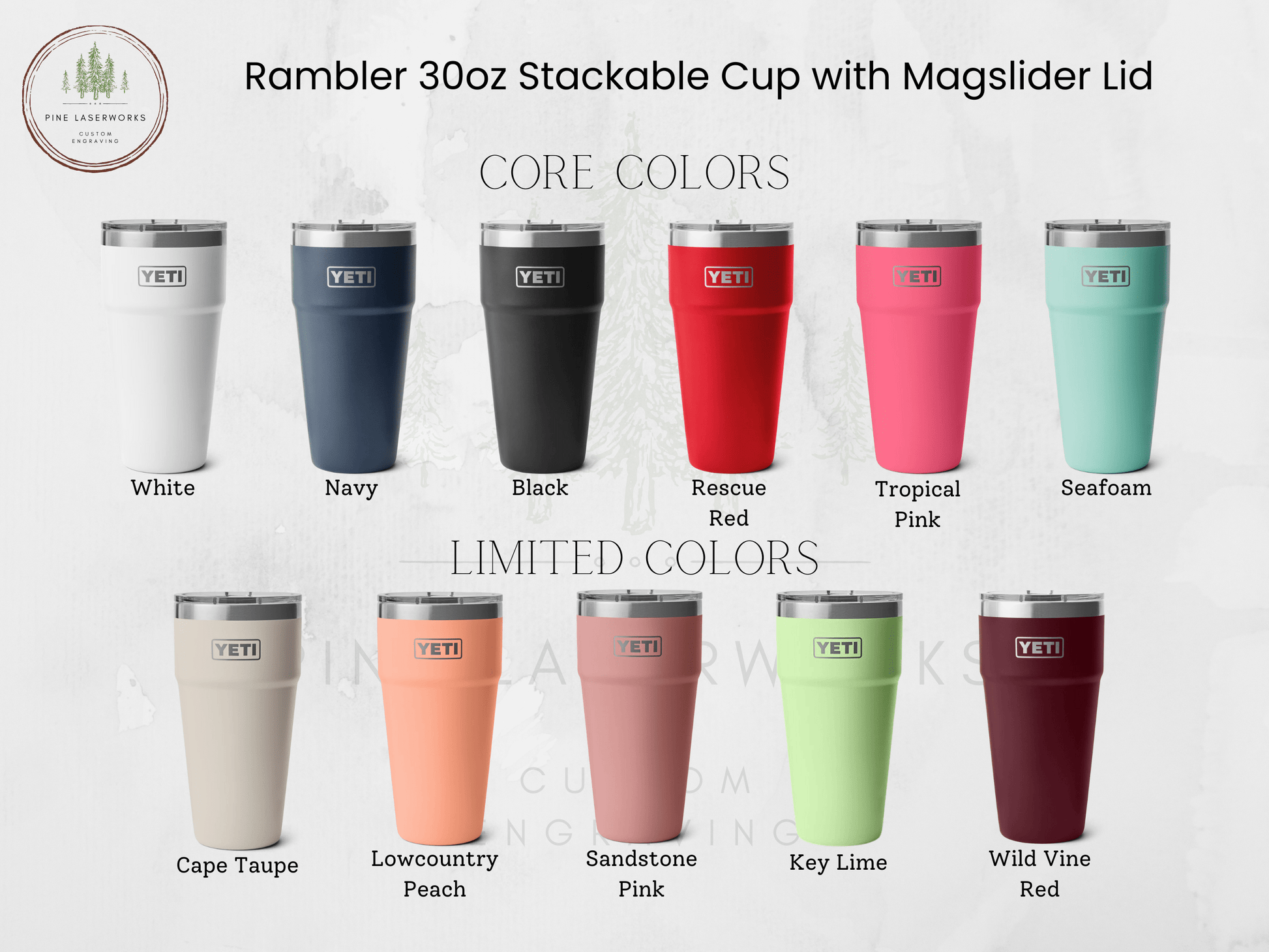 Floral Yeti 30oz Rambler Cup Full Custom Engrave - Pine LaserworksFloral Yeti 30oz Rambler Cup Full 360 Engrave. 12 Color Options to choose from - Pine LaserworksFloral Yeti 30oz Rambler Cup Full 360 Engrave. 12 Color Options to choose from - Pine LaserworksFloral Yeti 30oz Rambler Cup Full 360 Engrave. 12 Color Options to choose from