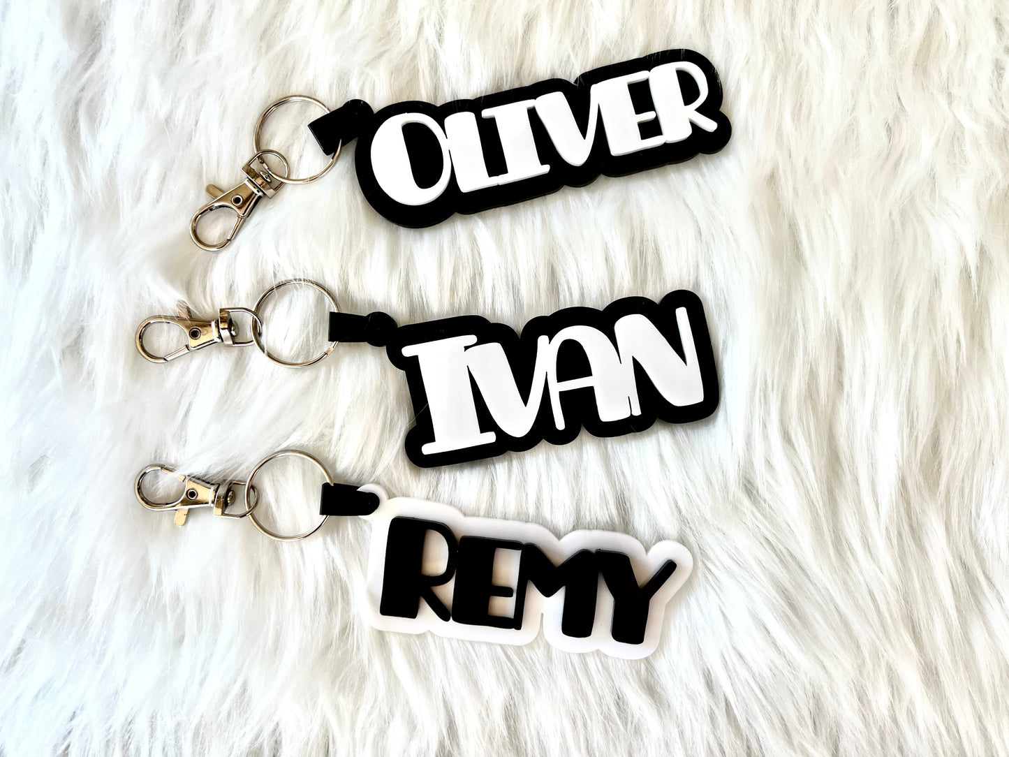 Personalized Acrylic Name Keychain, Acrylic Tag, Back To School Name Tag, Luggage Tag - Pine LaserworksPersonalized Acrylic Name Keychain, Acrylic Tag, Back To School Name Tag, Luggage Tag