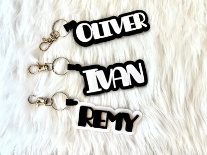 Personalized Acrylic Name Keychain, Acrylic Tag, Back To School Name Tag, Luggage Tag - Pine LaserworksPersonalized Acrylic Name Keychain, Acrylic Tag, Back To School Name Tag, Luggage Tag