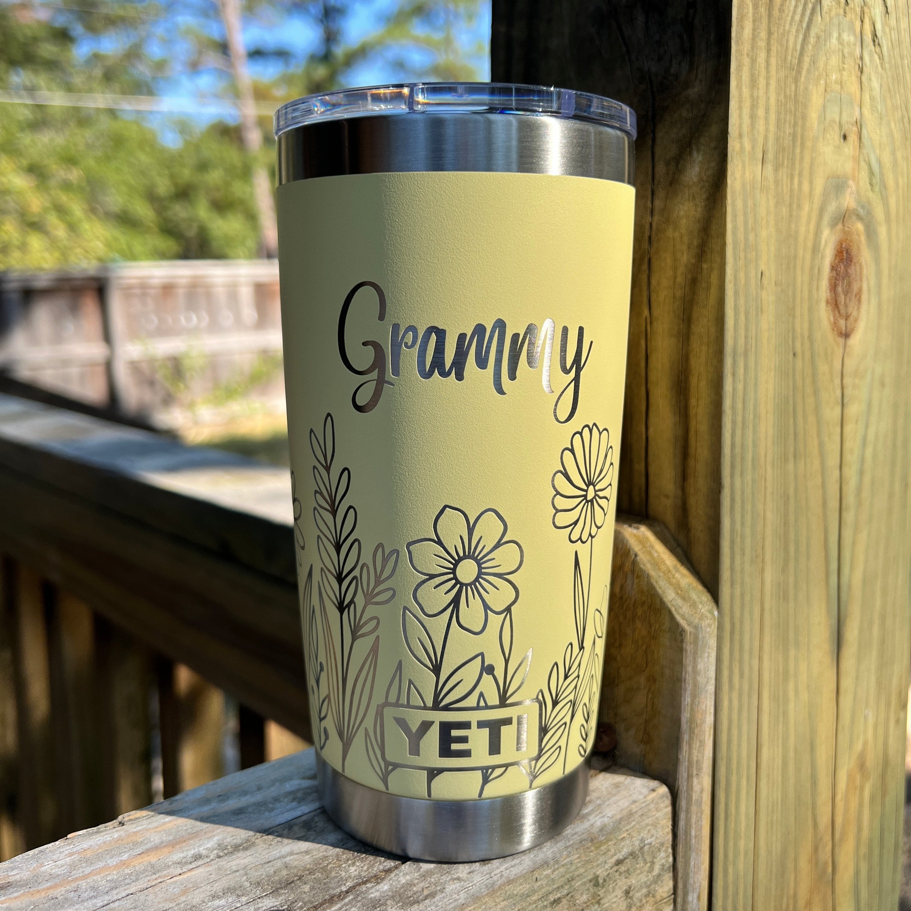 Patterned yeti orders tumbler