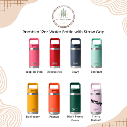 Personalized Kids Yeti 12 oz Laser Engraved Rambler Water Bottle - Pine LaserworksPersonalized Kids Yeti 12 oz Laser Engraved Rambler Water Bottle