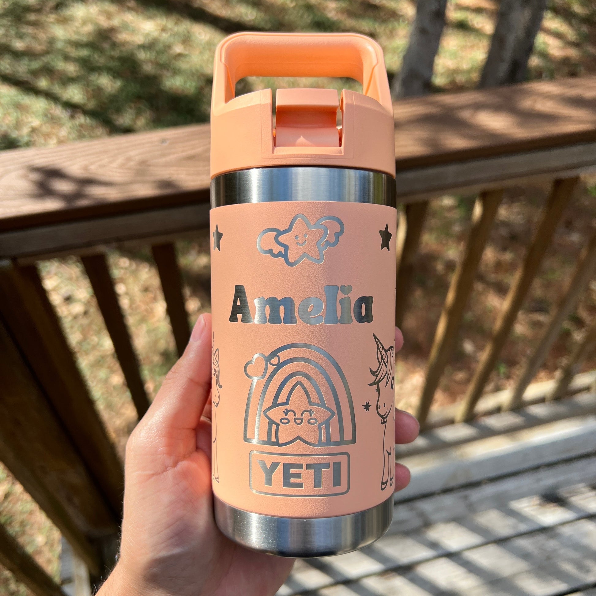 Personalized Kids Yeti 12 oz Water Bottle 12 Design Options - Pine LaserworksPersonalized Kids Yeti 12 oz Water Bottle 12 Design Options