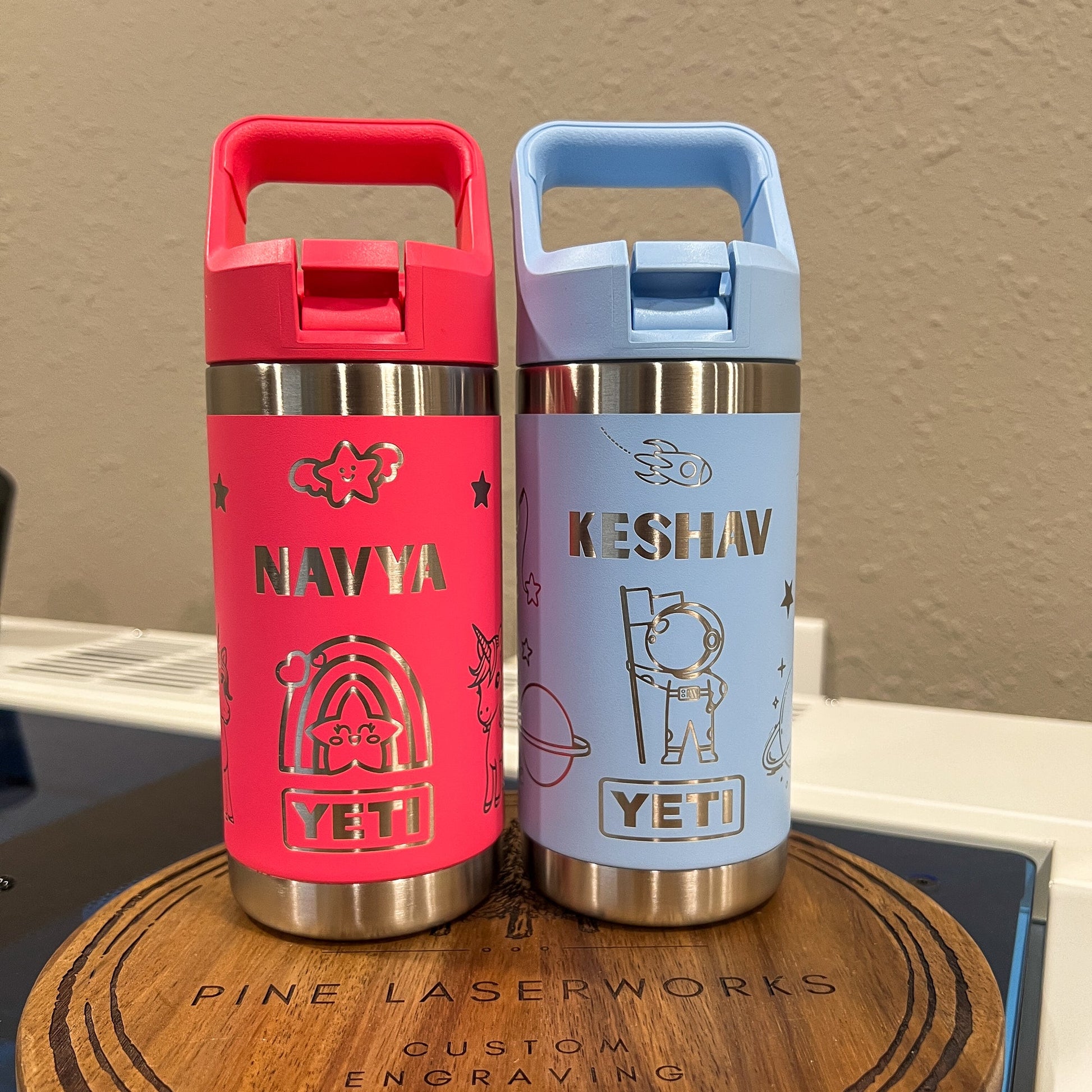 Personalized Kids Yeti 12 oz Water Bottle 12 Design Options - Pine LaserworksPersonalized Kids Yeti 12 oz Water Bottle 12 Design Options
