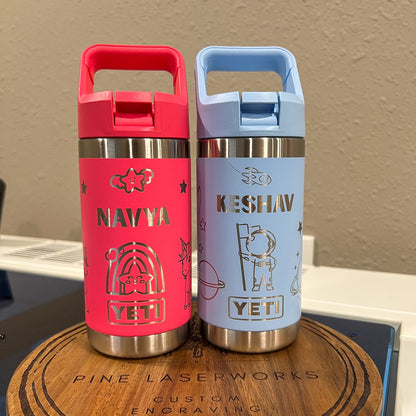 Personalized Kids Yeti 12 oz Water Bottle 12 Design Options - Pine LaserworksPersonalized Kids Yeti 12 oz Water Bottle 12 Design Options