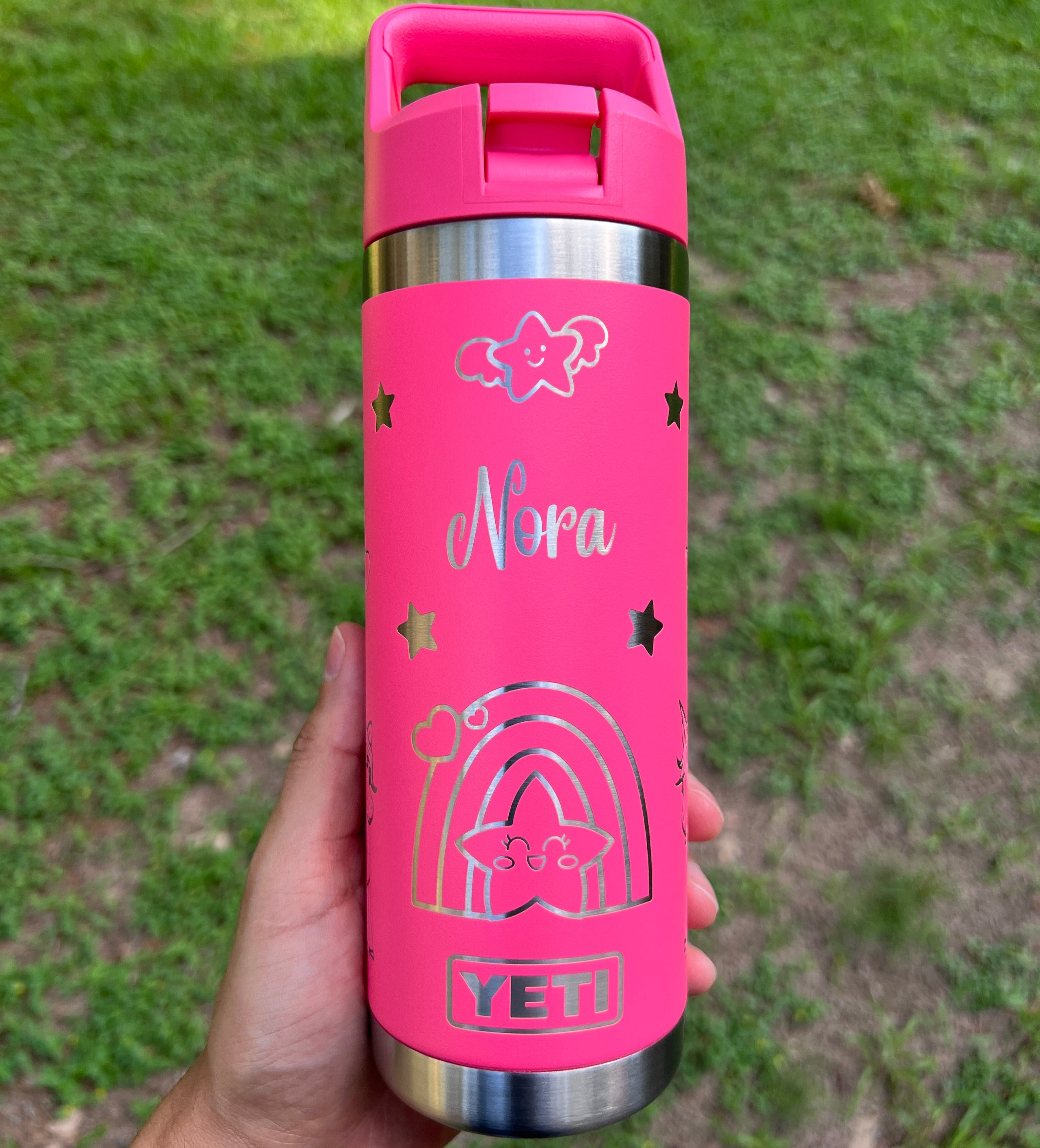 【バラ売り可】YETI 18oz Bottle　パワーピンク2本セット Amazon.com: YETI Rambler 18 oz Bottle, Vacuum Insulated