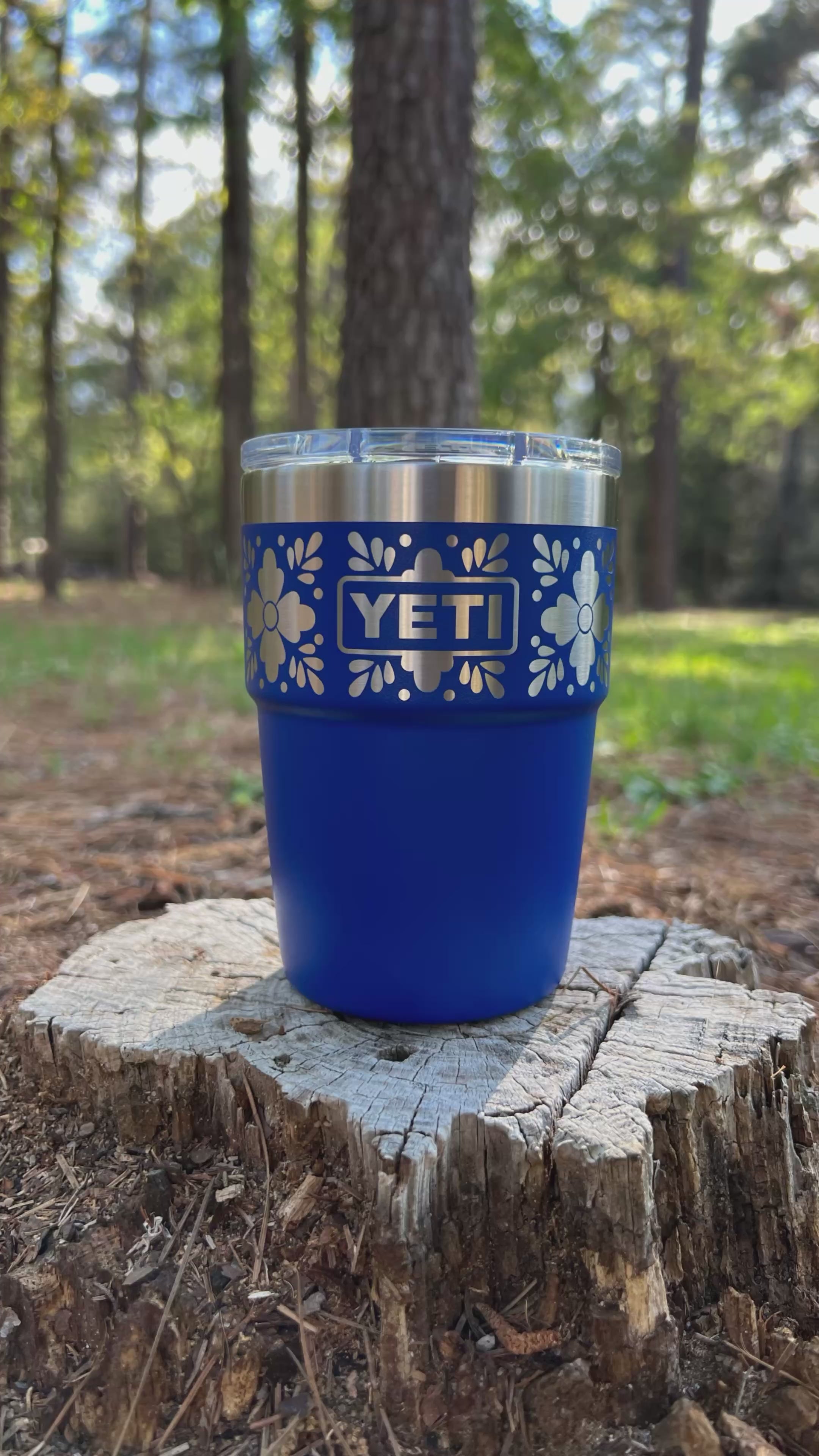 YETI 16oz Stackable, Laser Engraved Talavera Design – Pine Laserworks
